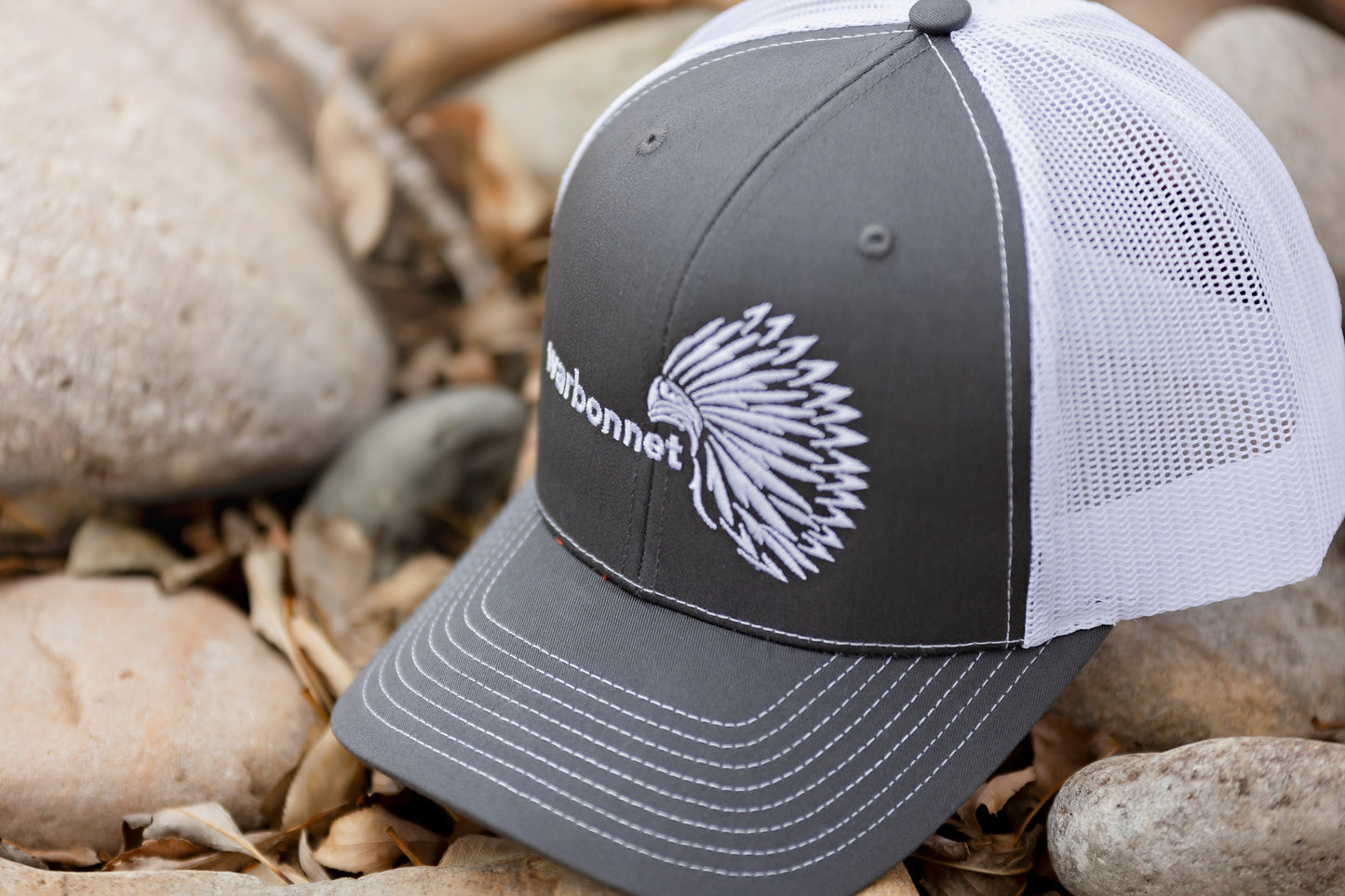 warbonnet trucker hat - Charcoal / White
