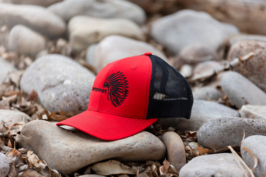 warbonnet trucker hat - Red / Black